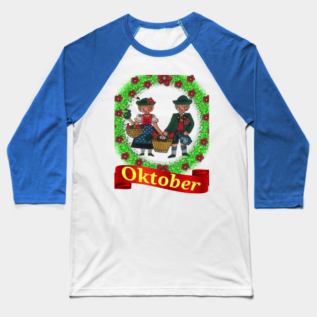 Oktoberfest Baseball T-Shirt by DClickman